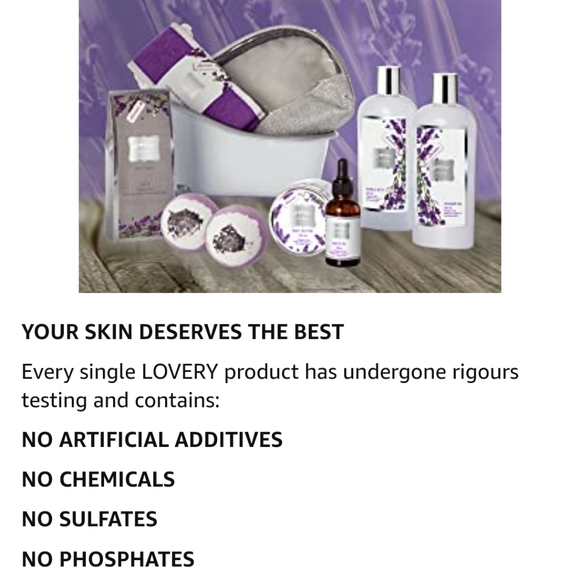 👀50% OFF👀🧴🛁 NWT‼️Lovery 10-piece Lavender & Jasmine Scented At Home Spa Kit - Picture 10 of 15